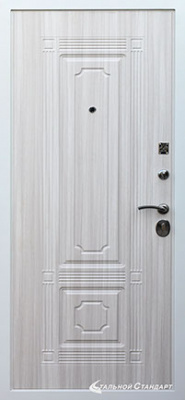 Стальной стандарт S12 (белая шагрень) входная металлическая дверь